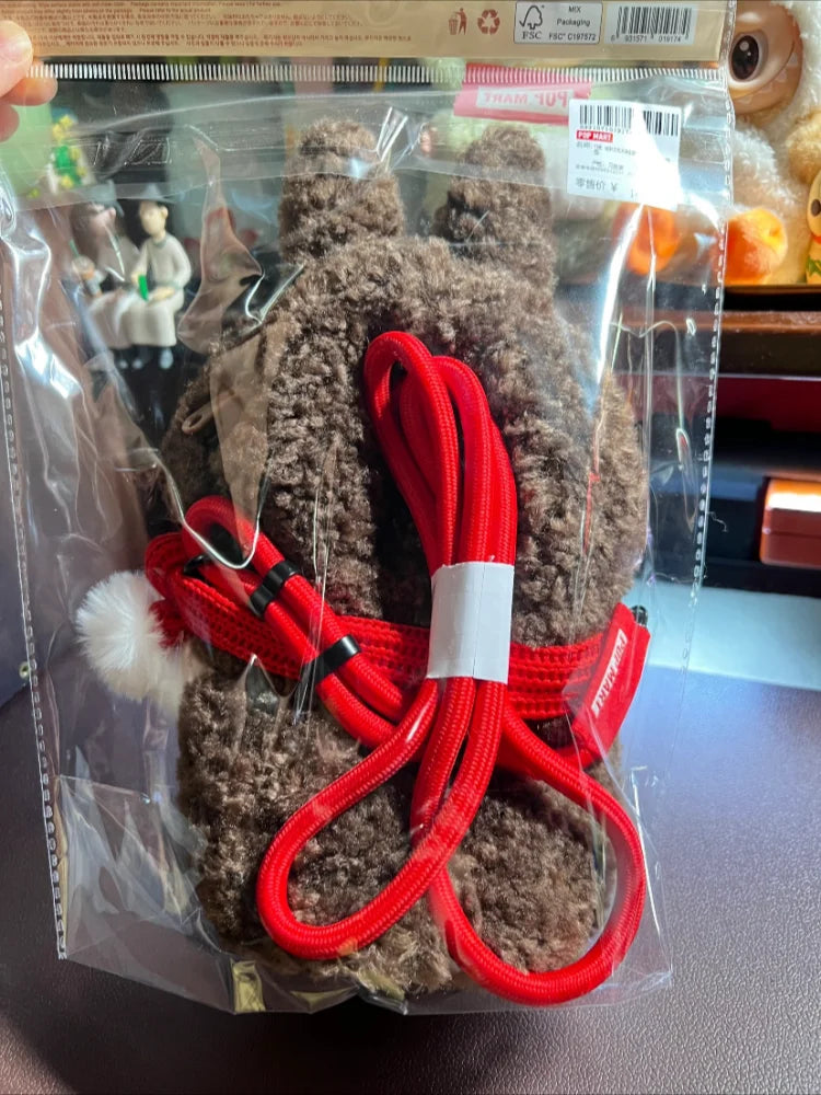 Pop Mart Labubu The Monsters Peluche Marron Sac Bandoulière