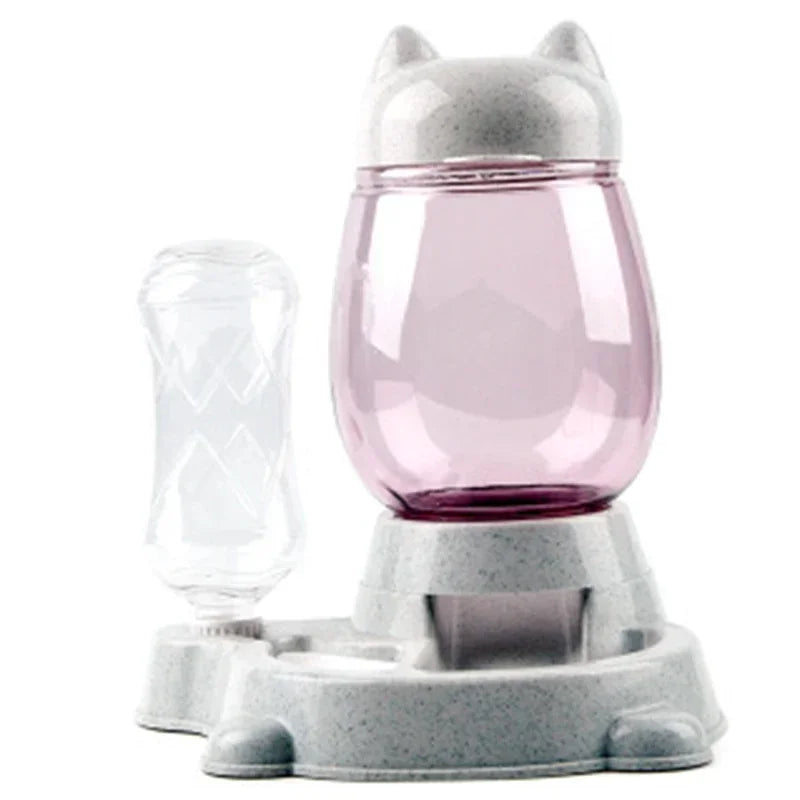 Distributeur Automatique Nourriture Et Eau Pour Chat Avec Double Réservoir Hydratation Et Élégance Fonctionnelle by LSDLBoutique