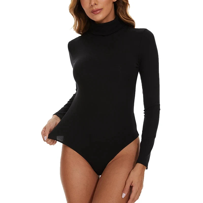Les Secrets de Léa – Bodysuit thermique col roulé en viscose et spandex – Whitney