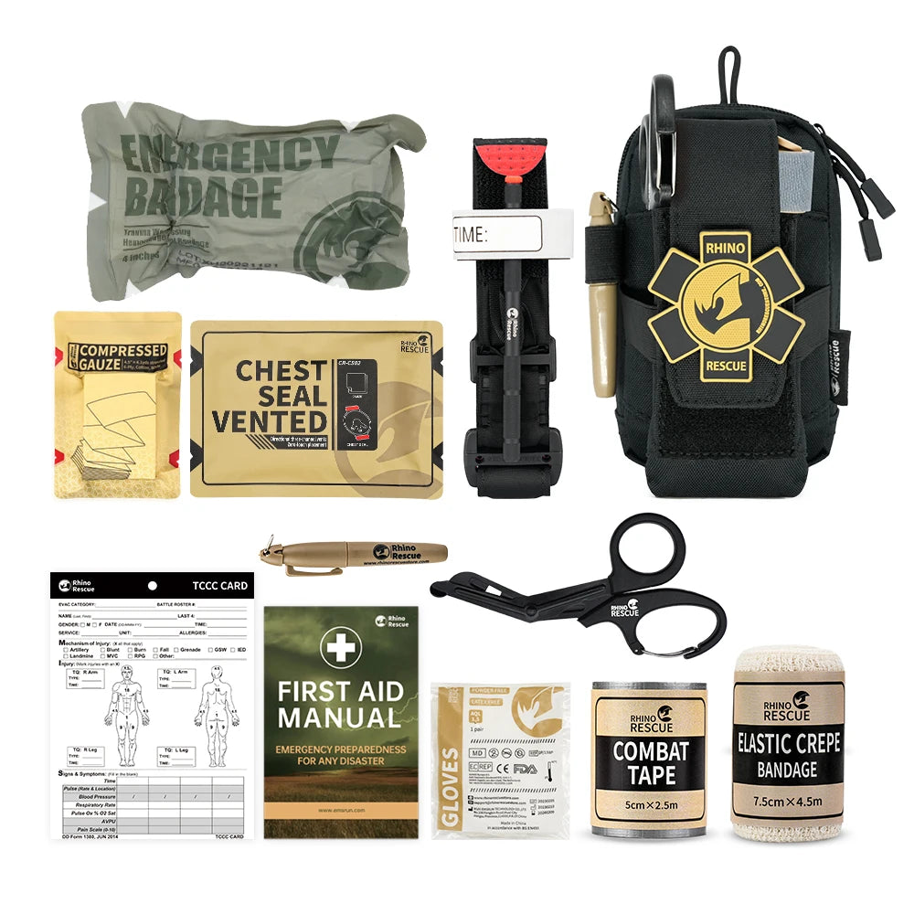 Rhino Rescue Trousse Premiers Secours EDC MOLLE Camping