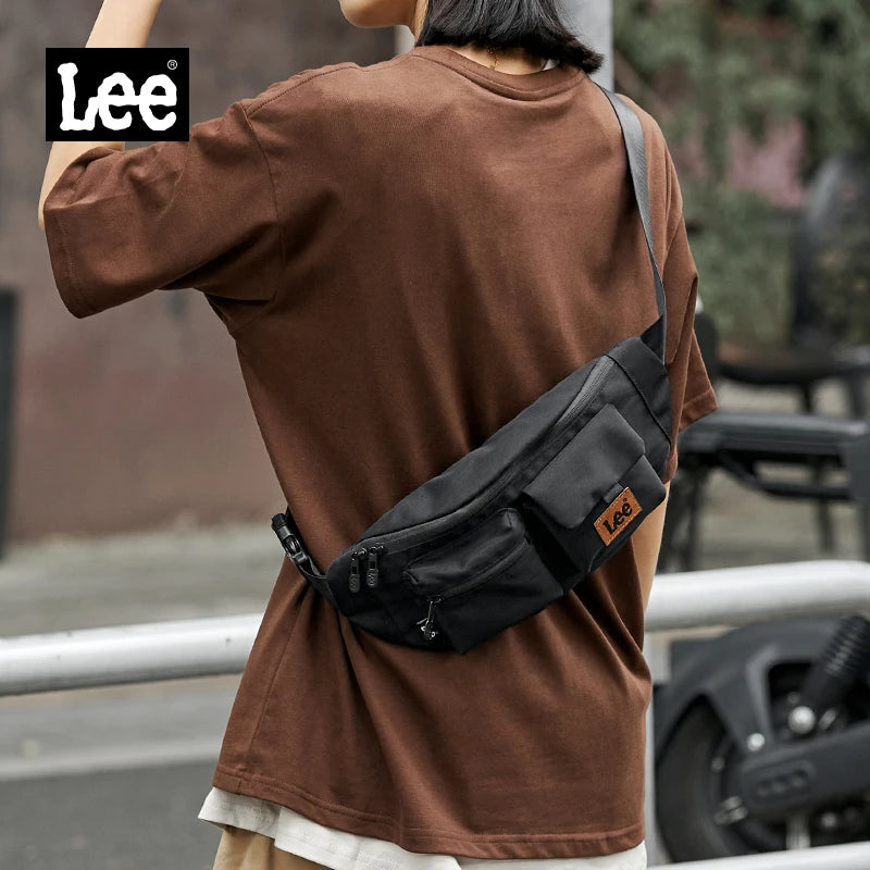 Lee Sac Banane Nylon Noir Étanche Bandoulière Réglable