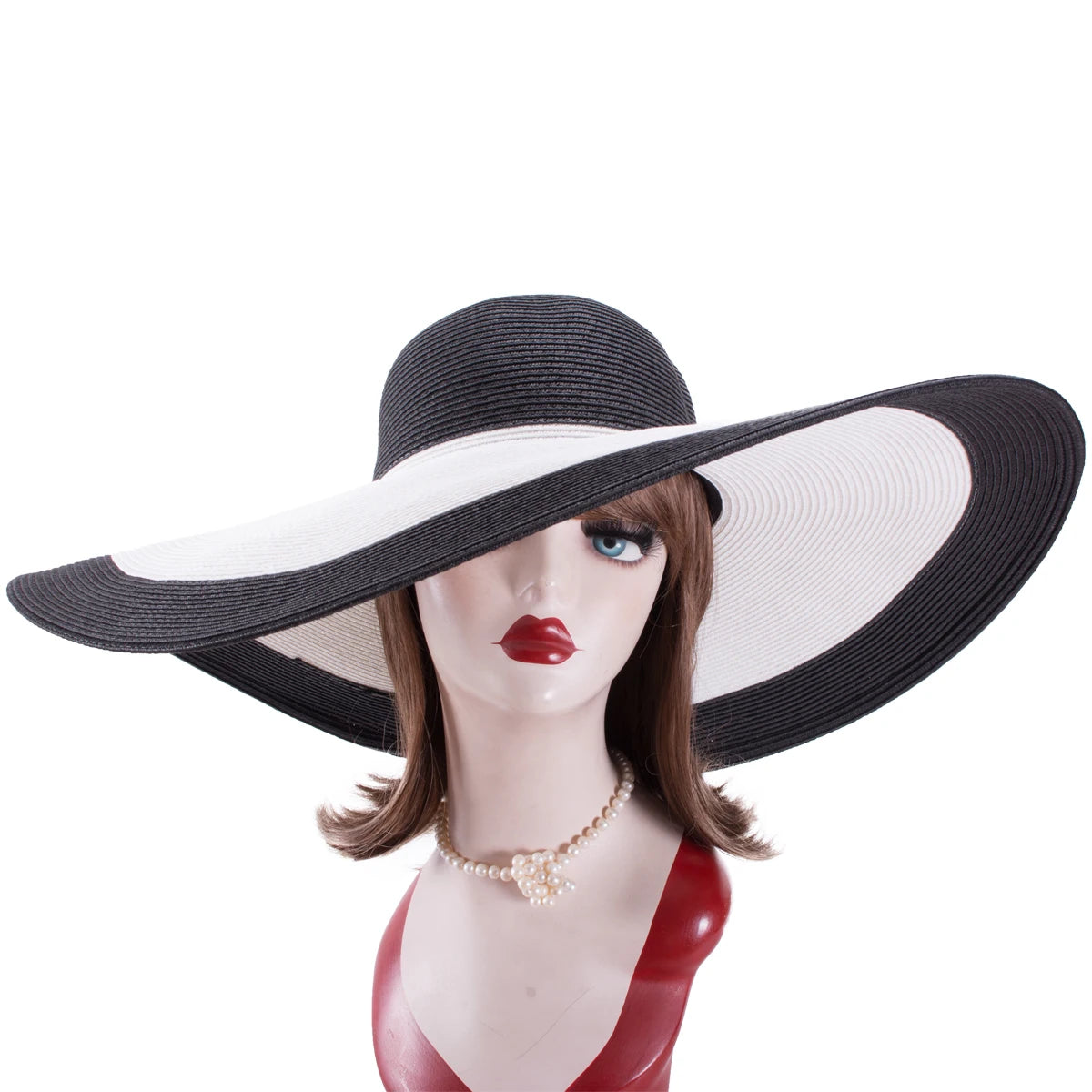 Chapeau de paille pliable à large bord – Lawliet A330