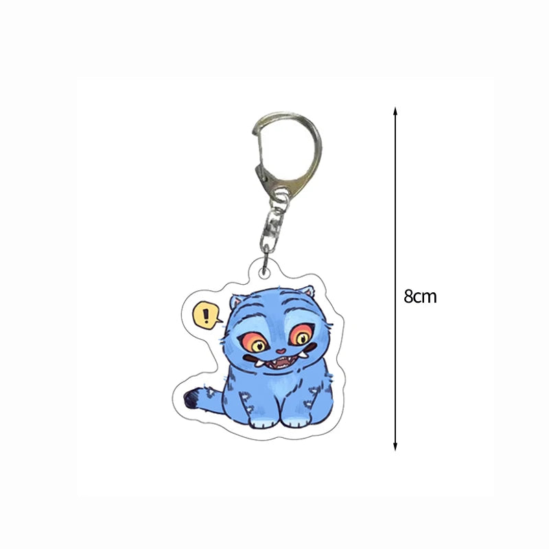 Porte-clés Perles Multicolores Kpop Avec Plaque Ronde Image