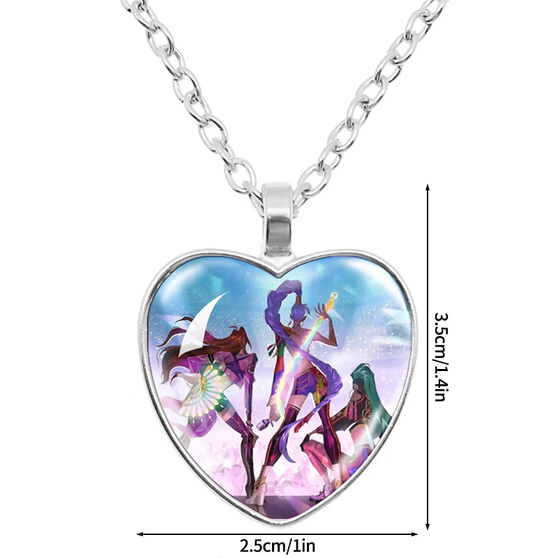 Porte-clés Perles Multicolores Kpop Avec Plaque Ronde Image