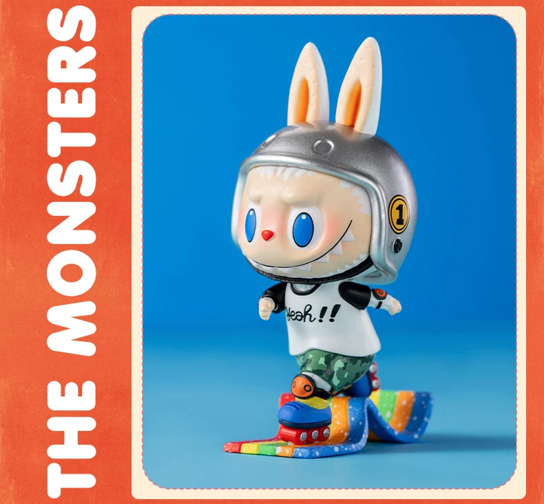 Pop Mart Labubu Figurine Monstres Bonbons PVC Rose Bleu