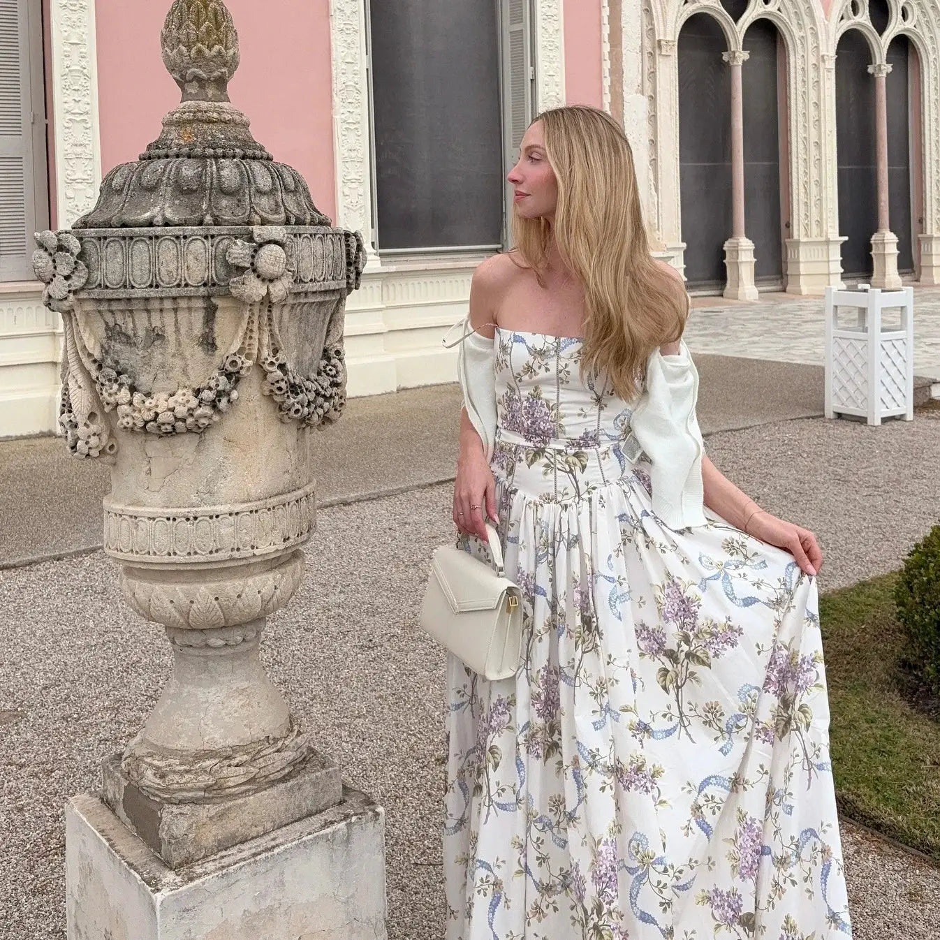 Mingmingxi Summer Elegant Floral Print Dress 2025 New Arrivals Spaghetti Strap Flared Maxi Vacation Party Dresses for Women