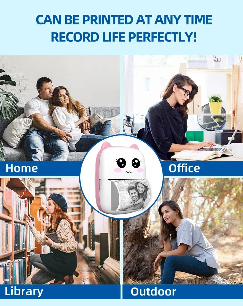 Imprimante Thermique Portable 58mm Bluetooth Sans Fil