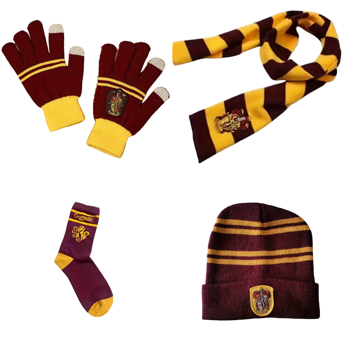 Ensemble Harry Potter 4 Pièces Écharpe Gants Chaussettes Bonnet Officiel Warner Bros Pour Fans by LSDLBoutique.ch