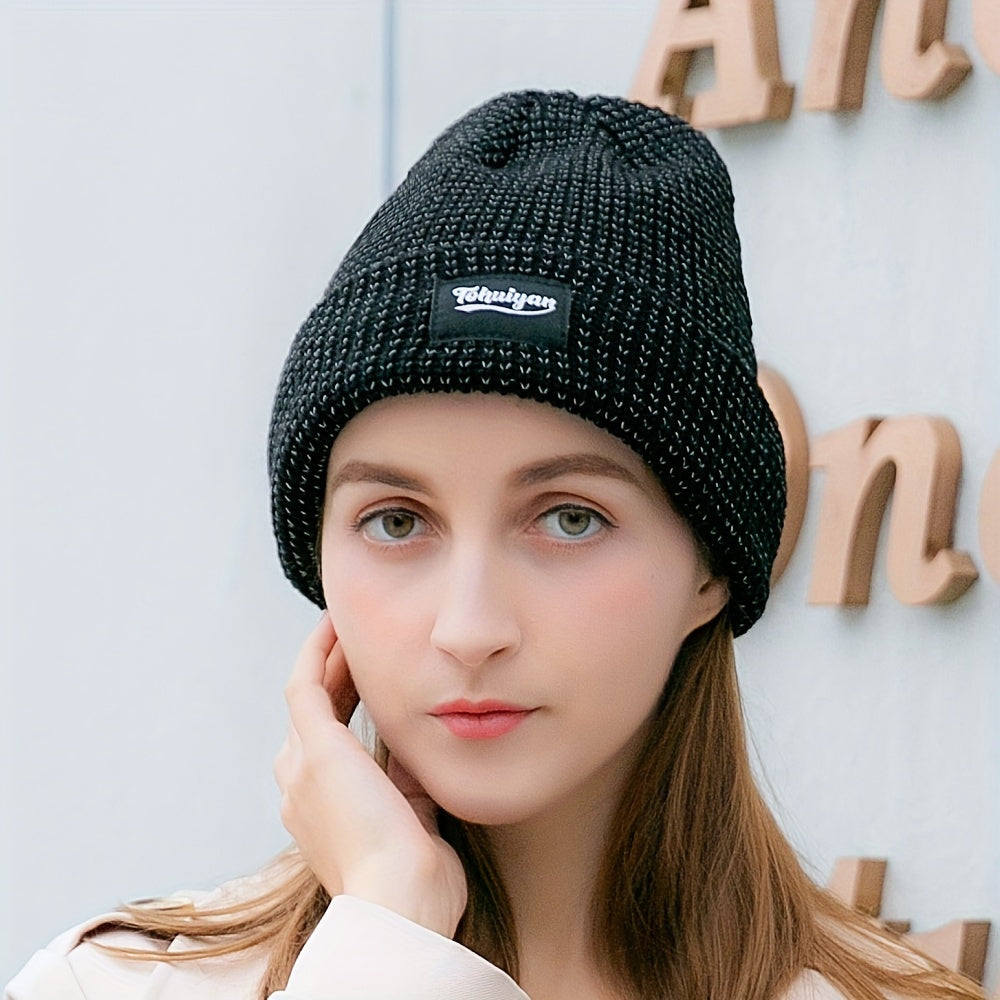 Bonnet Réfléchissant Hiver Unisexe Doublé Polaire Chaud Léger Confort Sécurité Idéal Neige by LSDLBoutique.ch