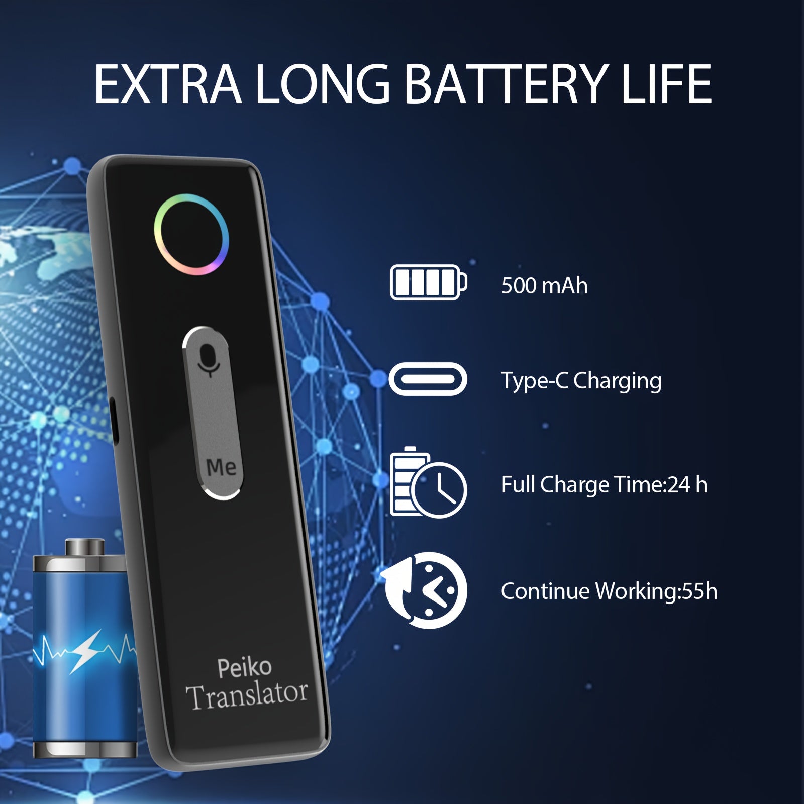 Langogo Portable Language Translator Device – Traducteur Instantané 2-Voies, 136 Langues by LSDLBoutique.ch