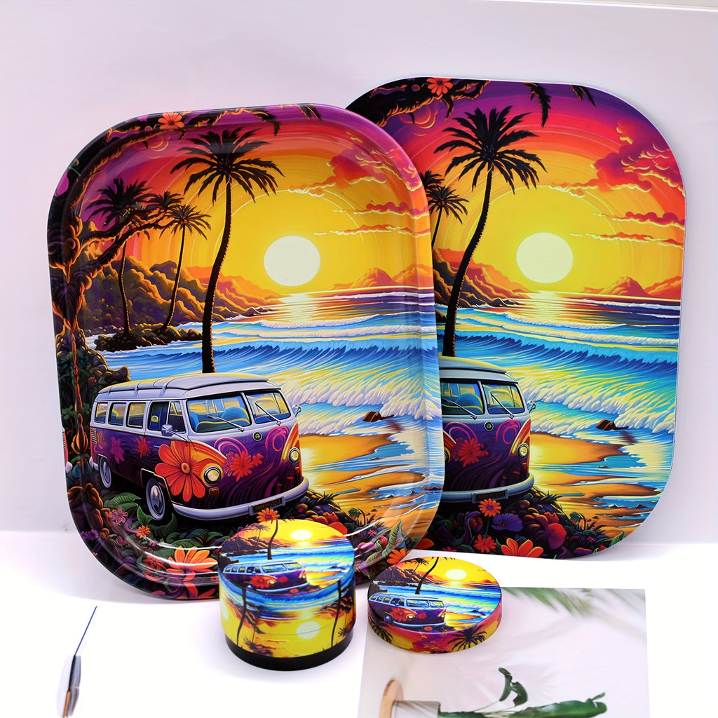 Set Plateau 18×14cm + Grinder 50mm 4 Couches by LSDLBoutique.ch