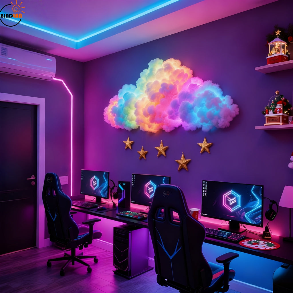 Lampe Nuage 3D RGB – Éclairage Orage Intelligent by LSDLBoutique.ch