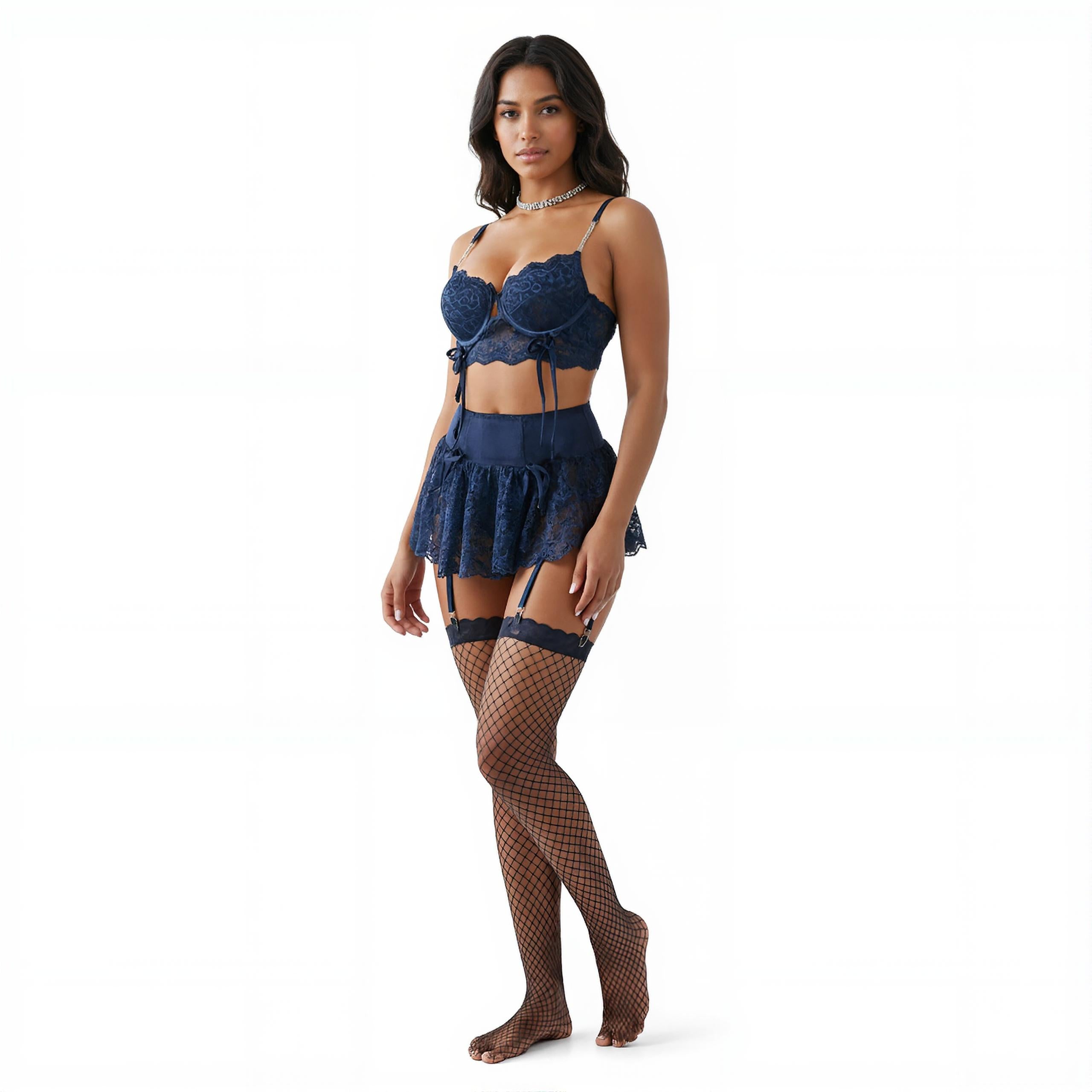 Les Secrets de Léa – Ensemble lingerie dentelle papillon – Cyane