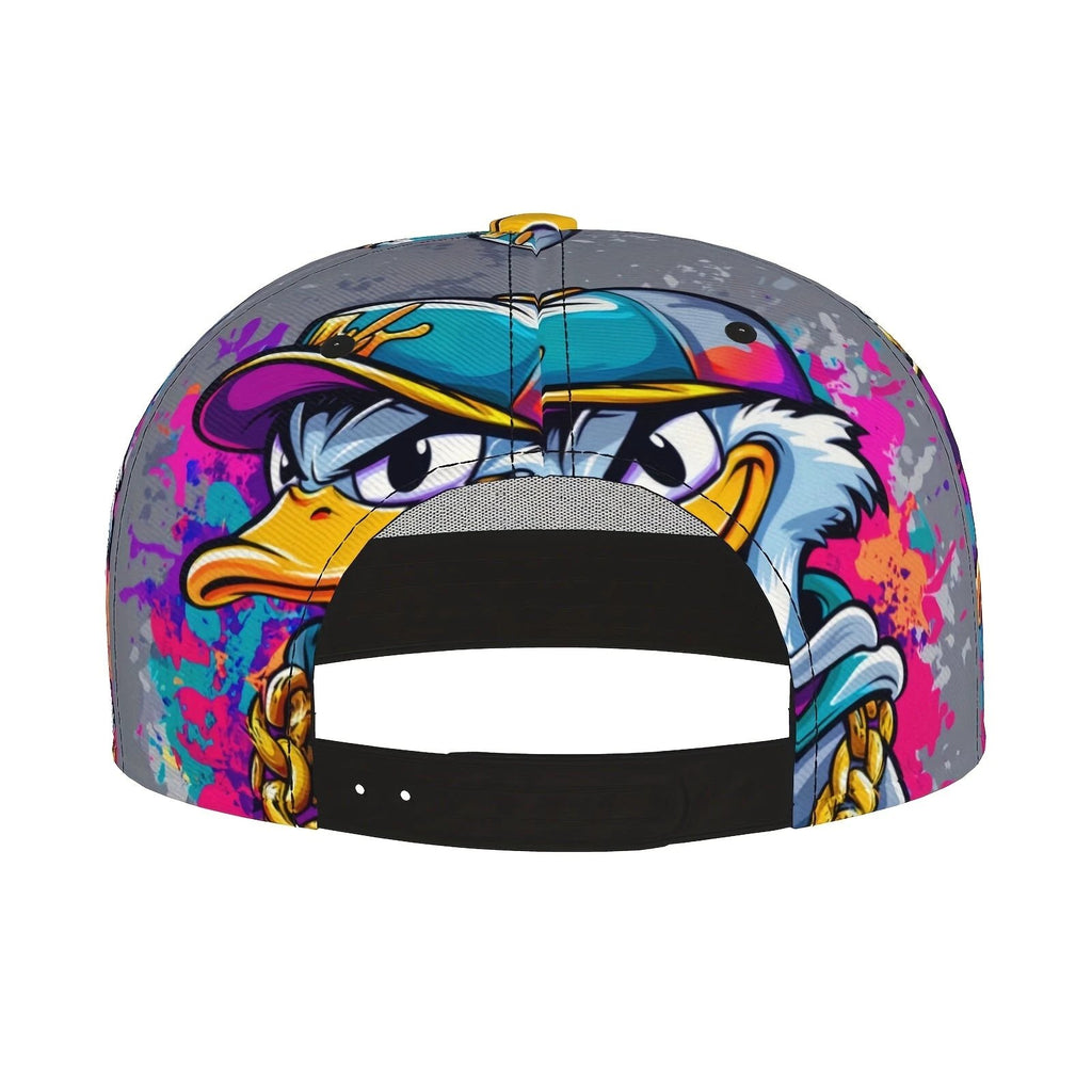 Casquette Snapback Graffiti Cartoon Canard Unisexe Légère Respirante Lavable en Machine by LSDLBoutique.ch