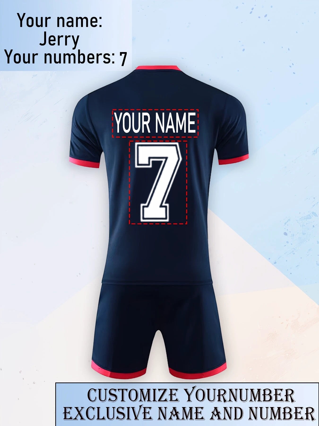 Maillot Football Séchage Rapide Numéros Noms