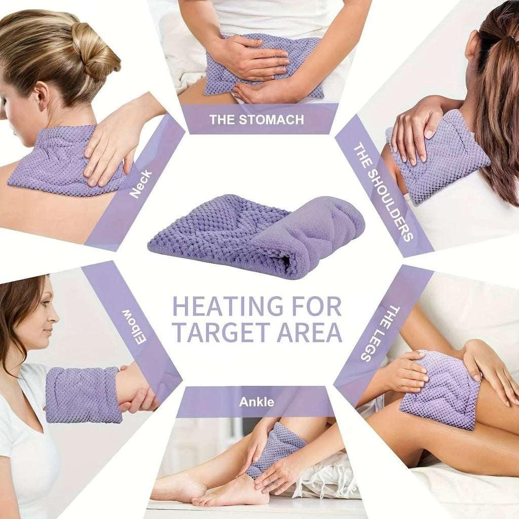 Coussin Chauffant Micro-ondes Détente Bien-Être Domicile pour Soulagement Musculaire et Cocooning Confort by LSDLBoutique