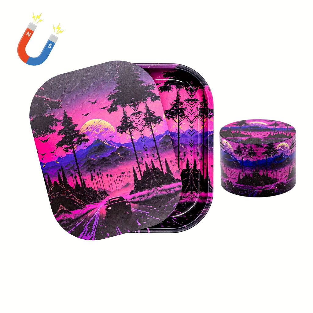 Set Plateau 18×14cm + Grinder 50mm 4 Couches by LSDLBoutique.ch