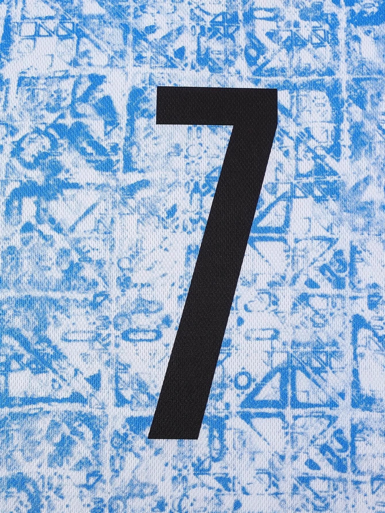 Maillot Football Shorts Personnalisable Enfant Bleu Léger