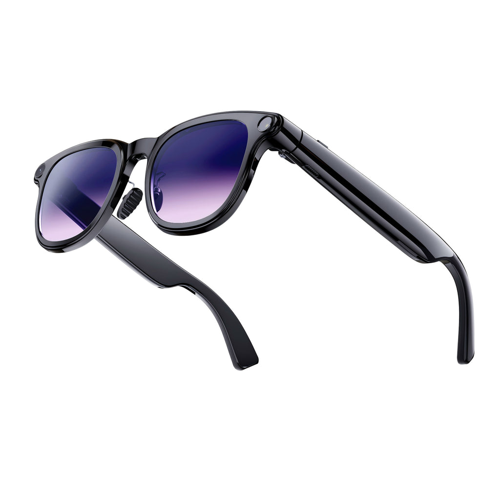 Lunettes connectées intelligentes – Caméra 800W, Bluetooth, Traduction en temps réel et IA