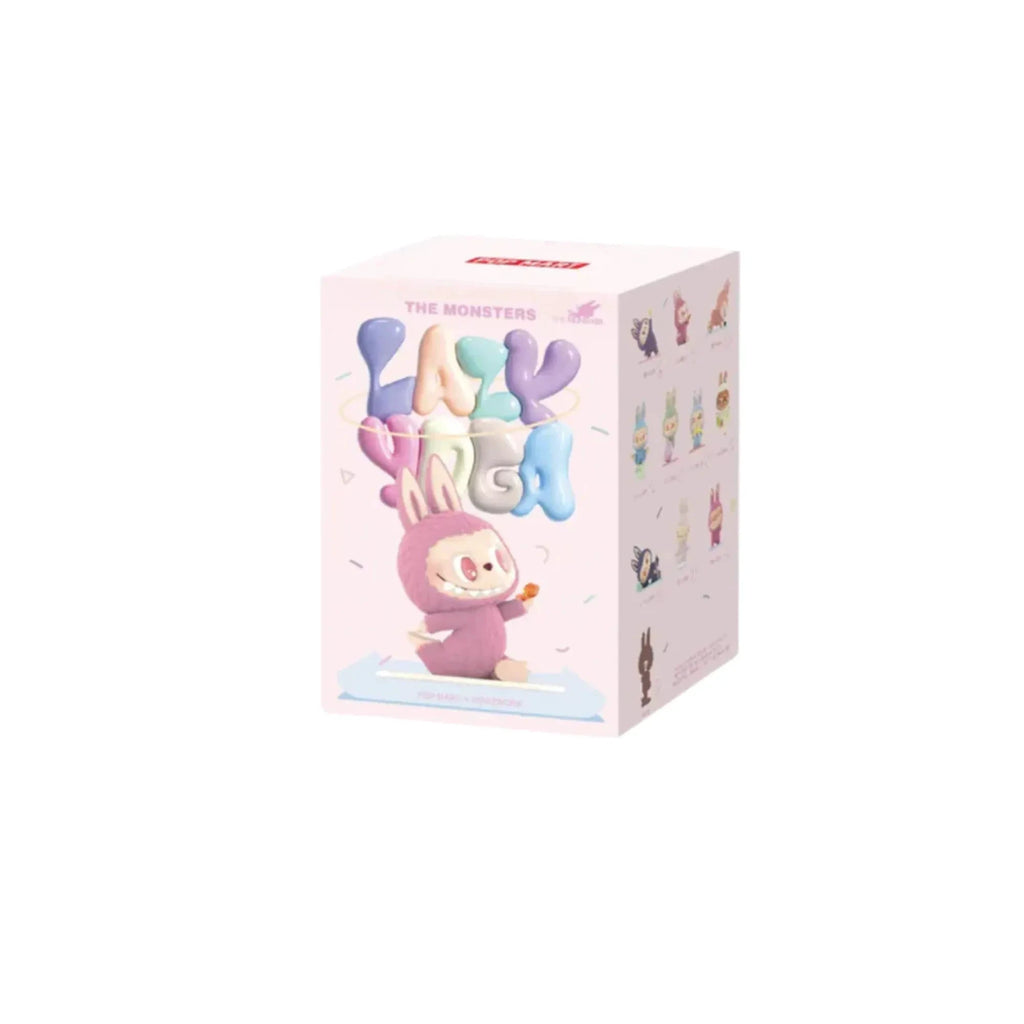 Figurine Mon Labubu – The Monsters Lazy Labubu, blind box, packaging pastel rose