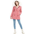 Manteau femme automne hiver uni à poches - LSDLBoutique