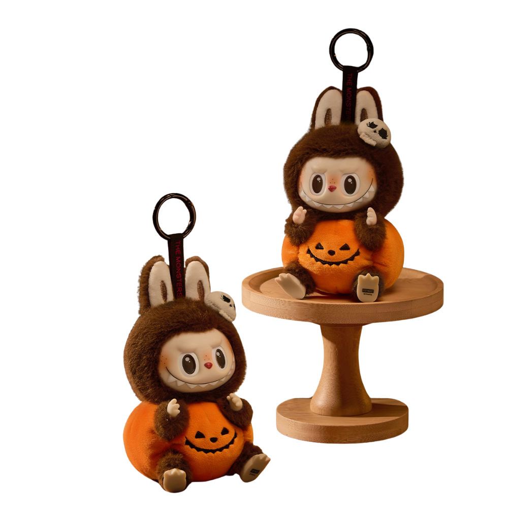 Pendentif Citrouille Assise Édition Happy Halloween Party Pop Mart Officiel Peluche Vinyle Collector by POP MART INTERNATIONAL GROUP LIMITED