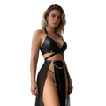 Les Secrets de Léa – Ensemble de lingerie en simili cuir – Padmey - LSDLBoutique