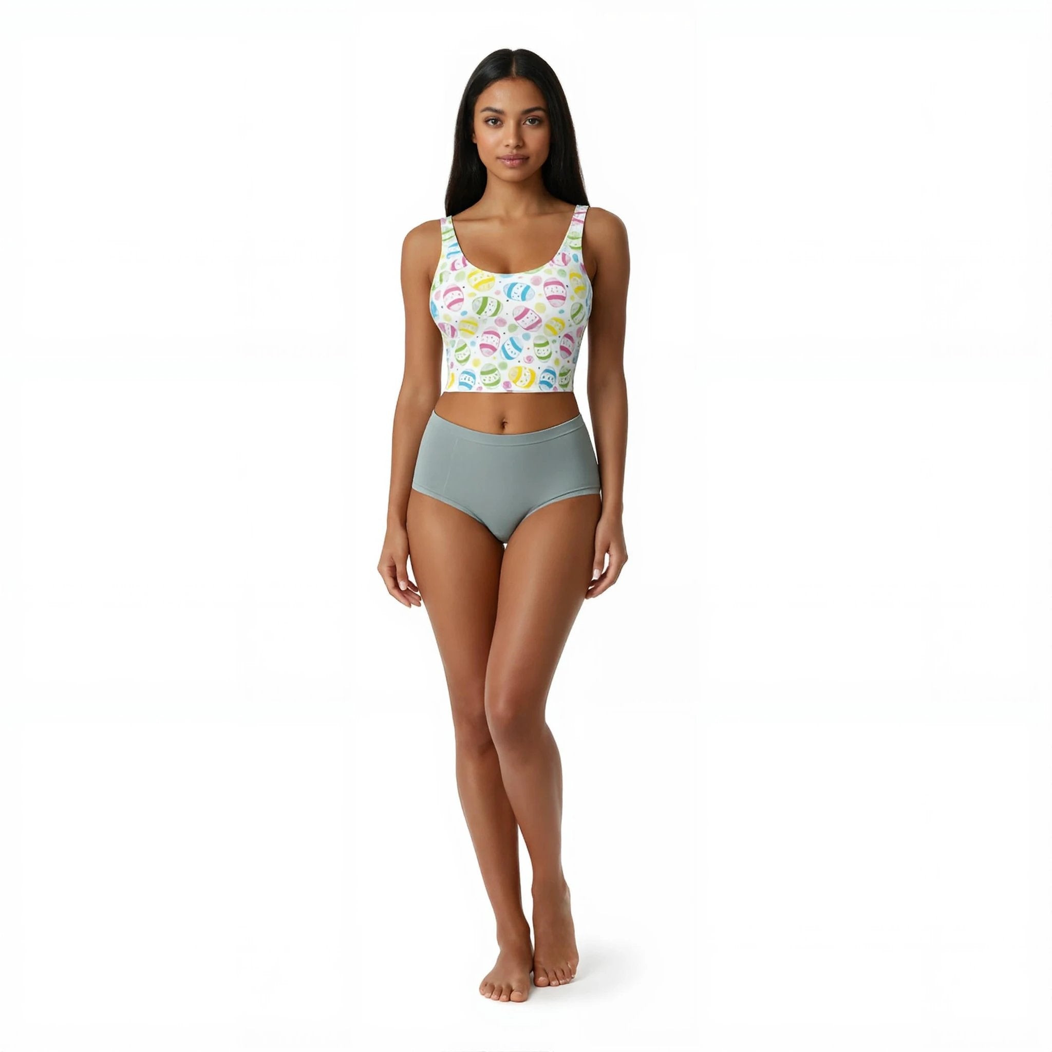 Les Secrets de Léa – Soutien-gorge sport floral rétro multicolore – Pascale