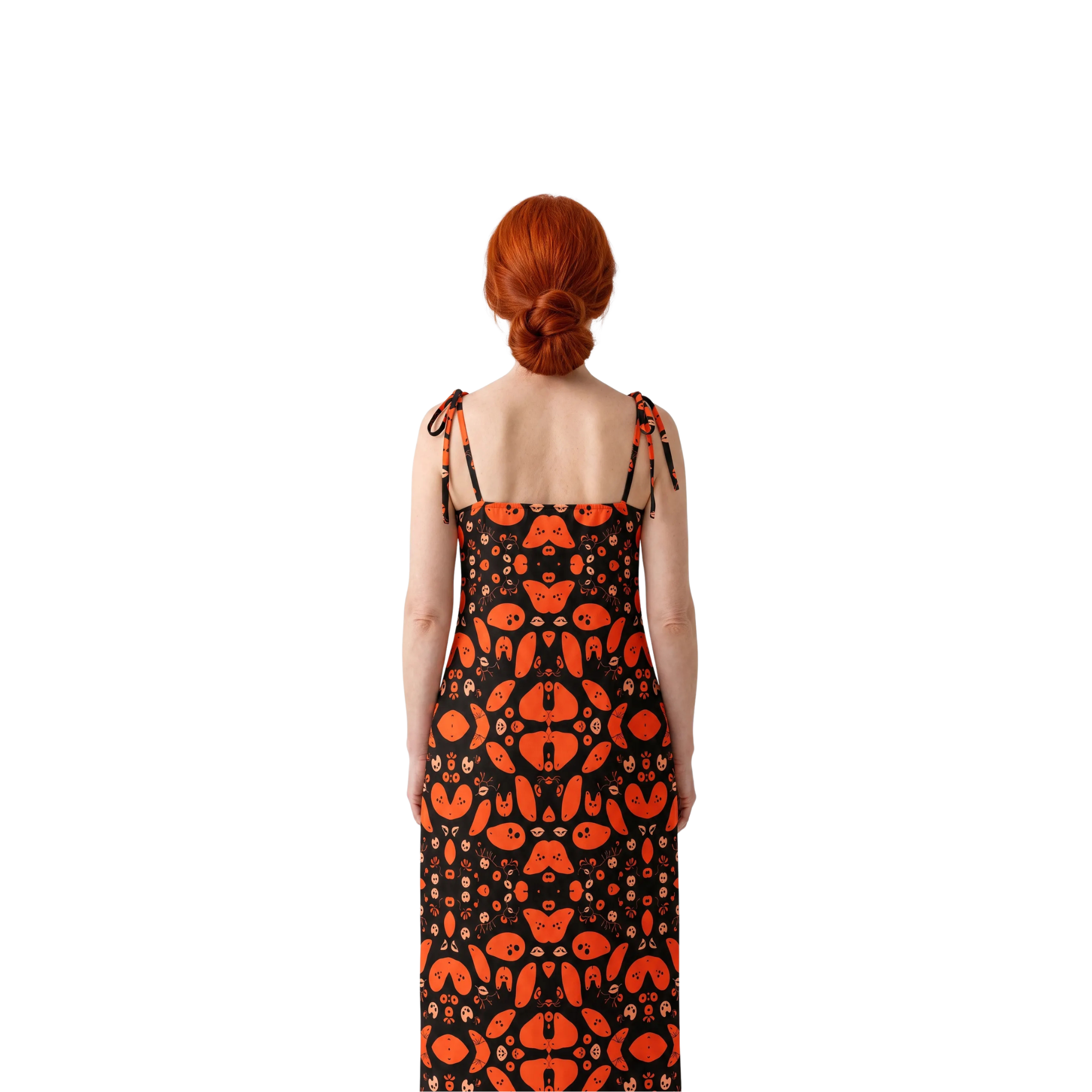 Midi Dress with Tied Straps – Linde