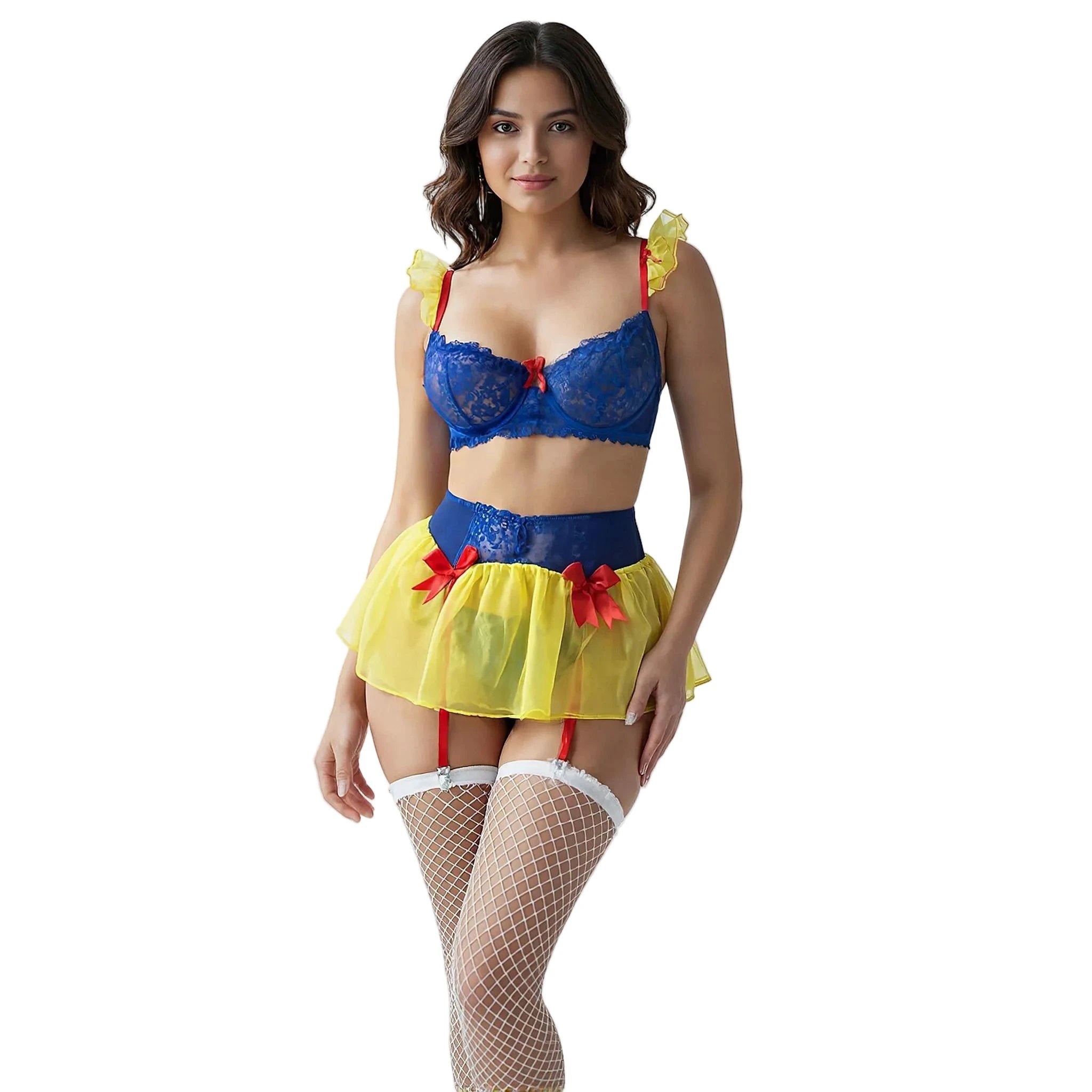 Les Secrets de Léa – Ensemble lingerie dentelle enchantée – Blanche