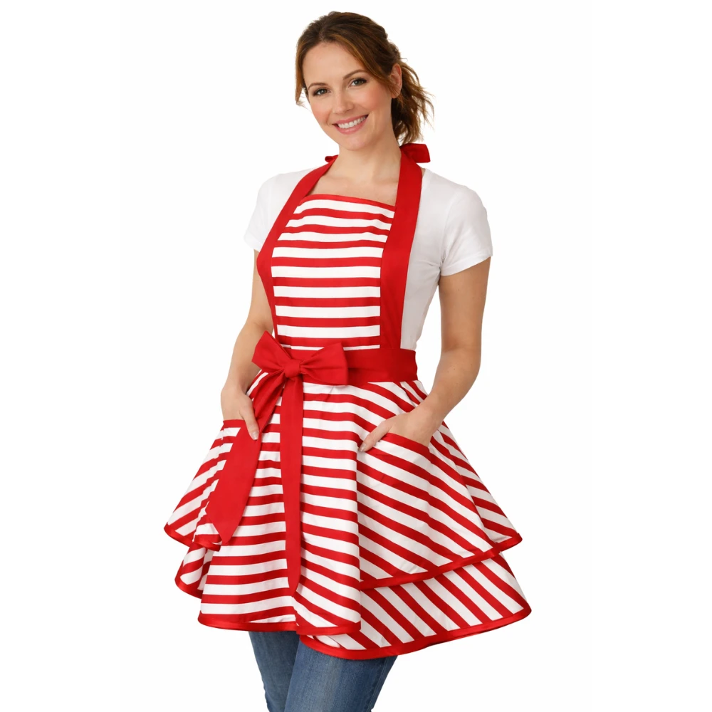 Tablier sans manches en coton